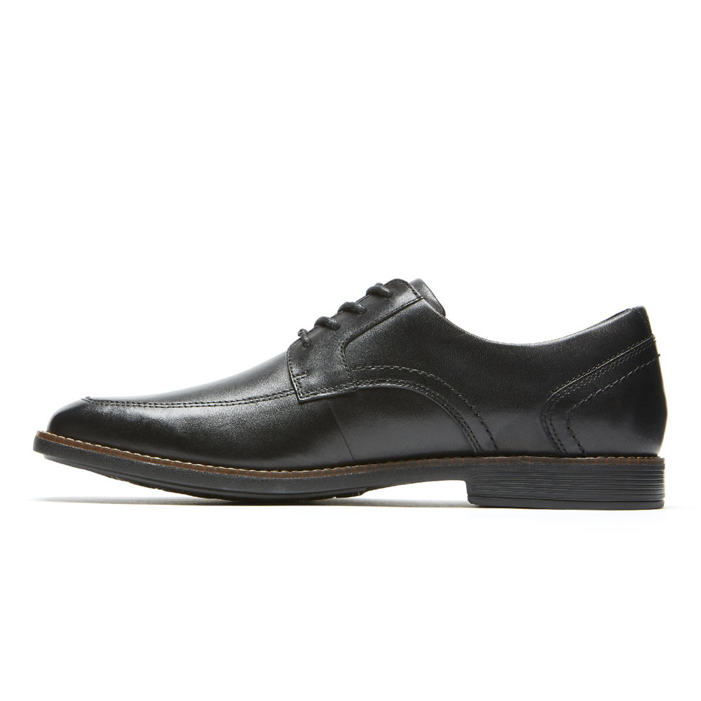 Oxfords Rockport Homem Pretas - Braylon Apron Toe - 42579CZTR